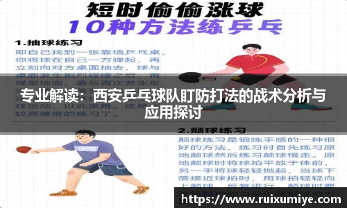 专业解读：西安乒乓球队盯防打法的战术分析与应用探讨