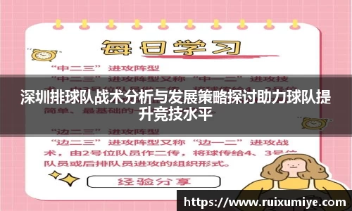 深圳排球队战术分析与发展策略探讨助力球队提升竞技水平