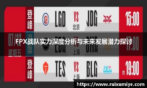FPX战队实力深度分析与未来发展潜力探讨