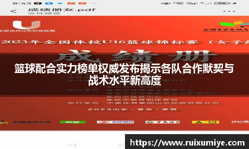 篮球配合实力榜单权威发布揭示各队合作默契与战术水平新高度